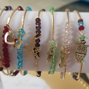 14 k gold plated Handmade Artisan Bracelet Set